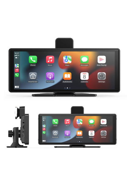 Ekranlı Carplay Apple Android Uyumlu 10.2 inç 4K Görüntü Arka/Ön Görüş Kameralı Araç Ekranı