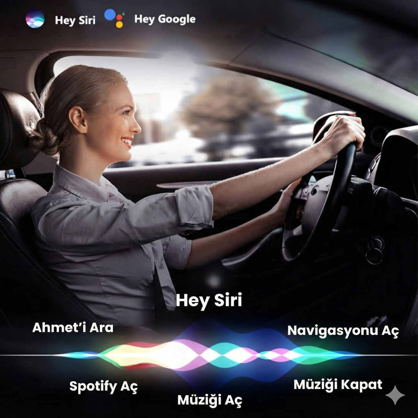 Ekranlı Carplay Apple Android Uyumlu 10.2 inç 4K Görüntü Arka/Ön Görüş Kameralı Araç Ekranı